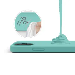 Husa iPhone 12/12 Pro Casey Studios Premium Soft Silicone - Turqoise Turqoise