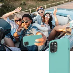 Husa iPhone 12/12 Pro Casey Studios Premium Soft Silicone - Turqoise Turqoise