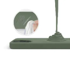 Husa iPhone 12/12 Pro Casey Studios Premium Soft Silicone - Webster Green Webster Green