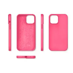 Husa iPhone 12/12 Pro Casey Studios Premium Soft Silicone - Fuchsia Fuchsia
