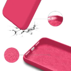 Husa iPhone 12/12 Pro Casey Studios Premium Soft Silicone - Fuchsia Fuchsia