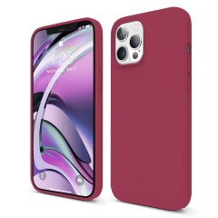Husa iPhone 12/12 Pro Casey Studios Premium Soft Silicone - Burgundy