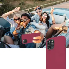Husa iPhone 12/12 Pro Casey Studios Premium Soft Silicone - Burgundy Burgundy
