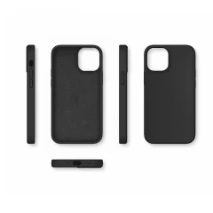 Husa iPhone 12/12 Pro Casey Studios Premium Soft Silicone - Negru Negru