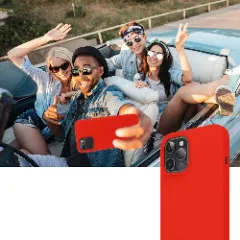 Husa iPhone 12 Pro Max Casey Studios Premium Soft Silicone - Red