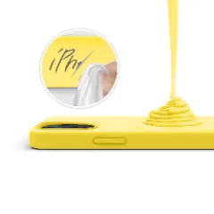 Husa iPhone 12 Pro Max Casey Studios Premium Soft Silicone - Yellow Yellow