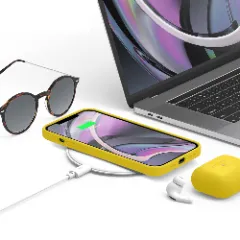 Husa iPhone 12 Pro Max Casey Studios Premium Soft Silicone - Yellow Yellow