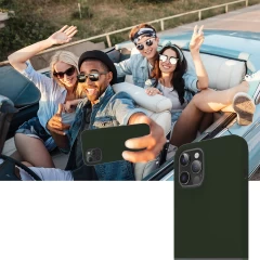 Husa iPhone 12 Pro Max Casey Studios Premium Soft Silicone - Dark Marine Green Dark Marine Green