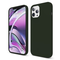 Husa iPhone 12 Pro Max Casey Studios Premium Soft Silicone - Dark Marine Green