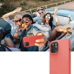 Husa iPhone 12 Pro Max Casey Studios Premium Soft Silicone - Orange Orange