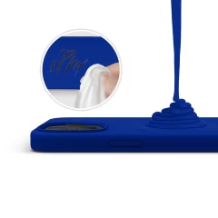 Husa iPhone 12 Pro Max Casey Studios Premium Soft Silicone - Dark Blue Dark Blue