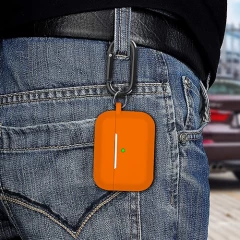 Husa Airpods Pro Casey Studios Silicone Portocaliu