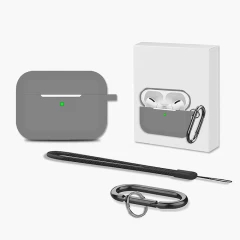 Husa Airpods Pro Casey Studios Silicone Dark Gray