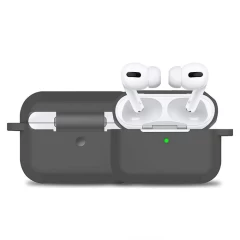 Husa Airpods Pro Casey Studios Silicone Dark Gray