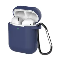 Husa Airpods 1/2 Casey Studios Silicone - Dark Gray Albastru 