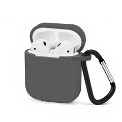Husa Airpods 1/2 Casey Studios Silicone - Dark Gray Dark Gray