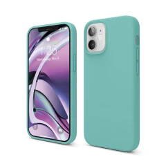 Husa iPhone 12 Mini Casey Studios Premium Soft Silicone Turqoise 