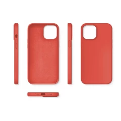 Husa iPhone 12 Mini Casey Studios Premium Soft Silicone Orange