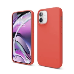 Husa iPhone 12 Mini Casey Studios Premium Soft Silicone Orange 