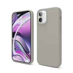 Husa iPhone 12 Mini Casey Studios Premium Soft Silicone Gray 