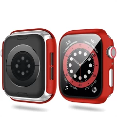 Carcasa 360° (Husa + Folie) Apple Watch 7/8 - 41MM Casey Studios - Rosu Rosu