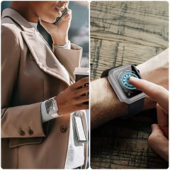 Carcasa 360° (Husa + Folie) Apple Watch 7/8 - 41MM Casey Studios - Brown Brown