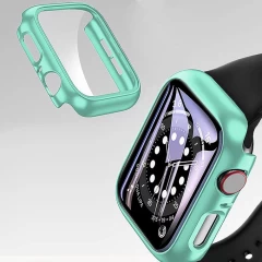 Carcasa 360° (Husa + Folie) Apple Watch 7/8/9 - 45MM Casey Studios Turqoise