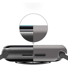 Carcasa 360° (Husa + Folie) Apple Watch 7/8/9 - 45MM Casey Studios Brown