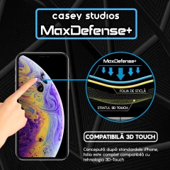 Folie Sticla iPhone XR/11 Casey Studios Full Screen 9H + Kit de Instalare Cadou - Negru Negru