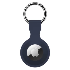 Husa Airtag Silicone Casey Studios - Negru Navy 