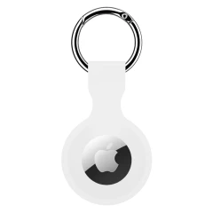 Husa Airtag Silicone Casey Studios - Negru Alb 