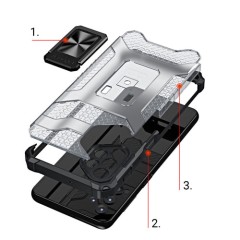 Husa Samsung Galaxy A32 5G Arpex Crystal Ring Case - Rosu