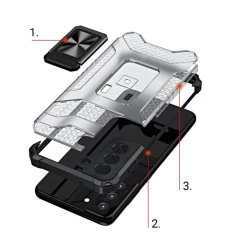 Husa Samsung Galaxy S22 Plus 5G Arpex Crystal Ring Case - Rosu Rosu