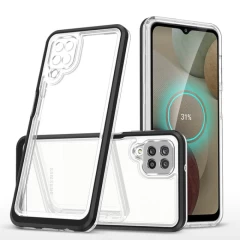 Husa Samsung Galaxy A22 4G Arpex Clear 3in1 - Negru