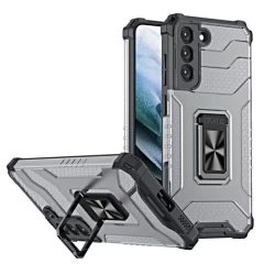 Husa Samsung Galaxy S21 FE Arpex Crystal Ring Case - Negru