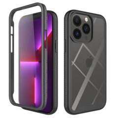 Husa iPhone 13 Pro Arpex Defense360 Pro, Screen Protector - Negru