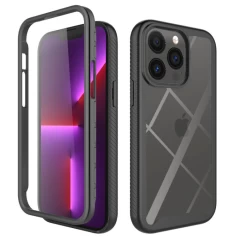 Husa iPhone 13 Pro Arpex Defense360 Pro, Screen Protector - Negru Negru