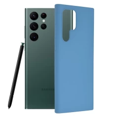 Husa Samsung Galaxy S22 Ultra Arpex Soft Edge Silicone - Denim Blue Denim Blue