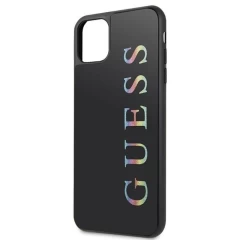 Husa Guess GUHCN65LGMLBK iPhone 11 Pro Max black Glitter Logo - Negru Negru