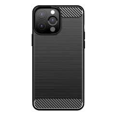 Husa Arpex Carbon Case Flexible Cover TPU pentru iPhone 13 Pro Max black - Negru Negru