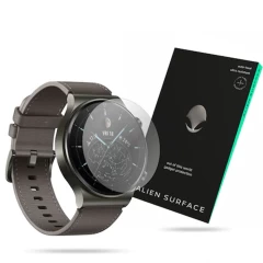Folie Regenerabila Huawei Watch GT 2 Pro, 3 pack, Alien Surface Full Screen - Transparent Transparent