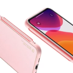 Husa iPhone 12 Pro Max Dux Ducis Yolo din TPU si PU leather - Roz Roz