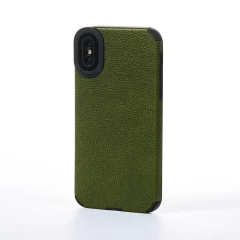 Husa iPhone X/XS Casey Studios Grained Leather - Portocaliu Portocaliu