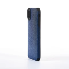 Husa iPhone XS Max Casey Studios Grained Leather - Albastru Albastru