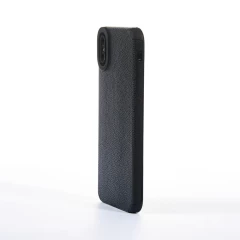 Husa iPhone XS Max Casey Studios Grained Leather - Negru Negru