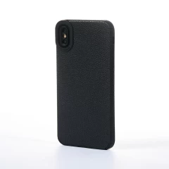 Husa iPhone XS Max Casey Studios Grained Leather - Negru Negru