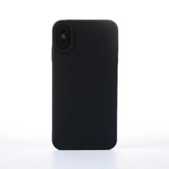 Husa iPhone XS Max Casey Studios Grained Leather - Albastru Negru 