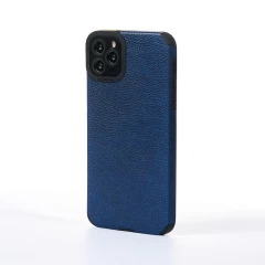 Husa iPhone 11 Pro Max Casey Studios Grained Leather - Albastru Albastru