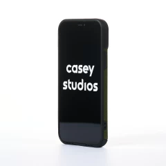 Husa iPhone 12 Pro Casey Studios Grained Leather - Verde Verde