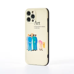 Husa iPhone 12 Pro Max Casey Studios Gossip - Alb